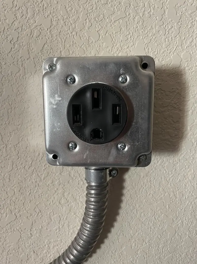 NEMA 14-50 outlet installed for Smart Home Electrical in Karnes City